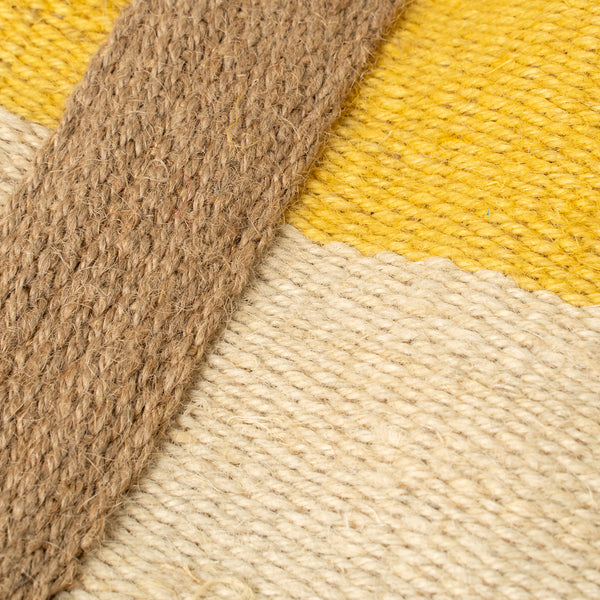 Jute Basket Bag, Yellow