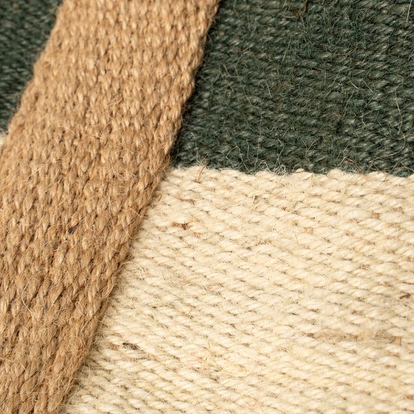Jute Basket Bag, Green