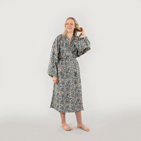 Capri Block Print Kimono