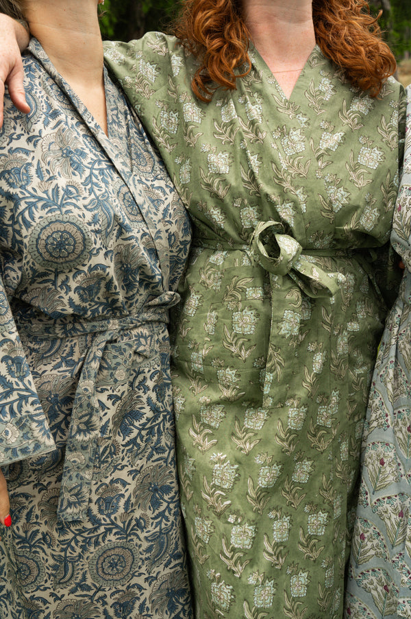 Capri Block Print Kimono