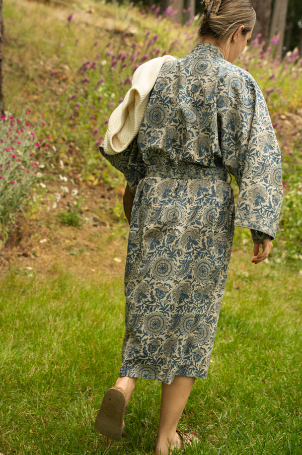 Capri Block Print Kimono