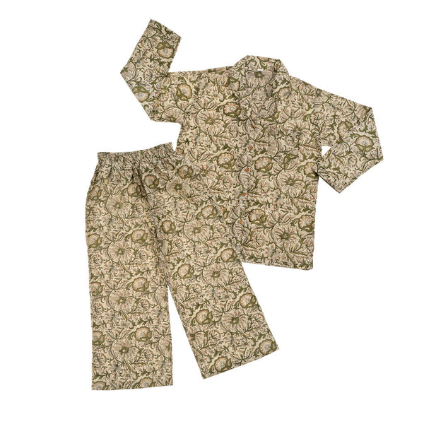 Pallavi Block Print Pyjama Set - L/XL