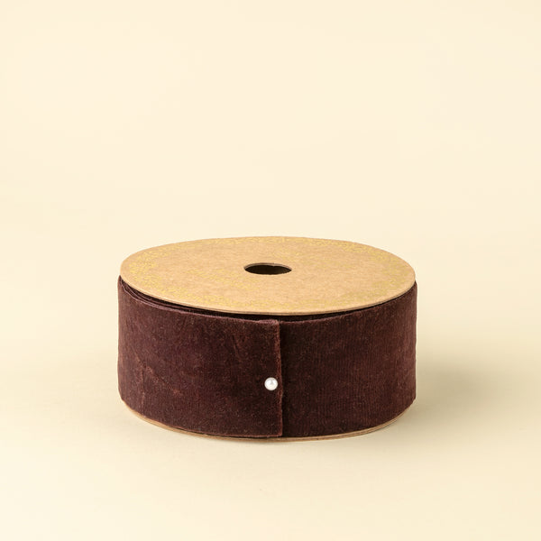 2" Velvet Ribbon on Spool - 10M, Sangria