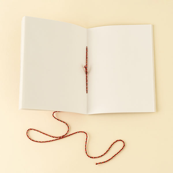 Laurel Block Print Notebook, Ruby
