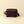 Rosette Velvet Vanity Pouch S, Sangria
