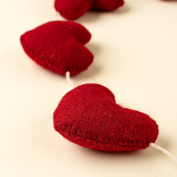 Heart Felt Garland, Red