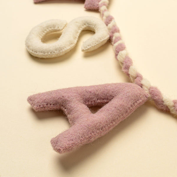 It's a Girl Felt Garland