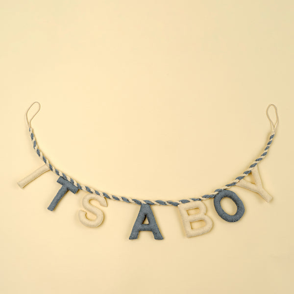 It's a Boy Felt Garland
