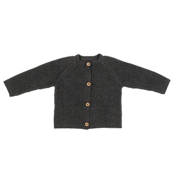 Briar Knit Cardigan 6-12 Months, Charcoal