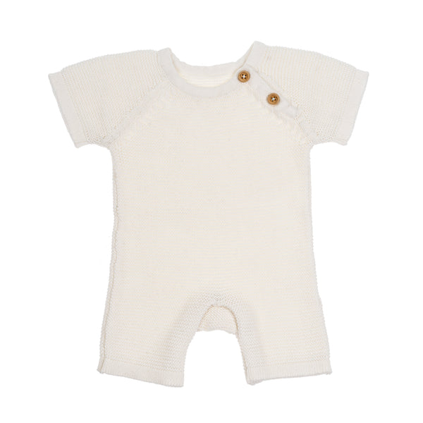 Ellis Knit Jumpsuit 0-6 Months, Ivory