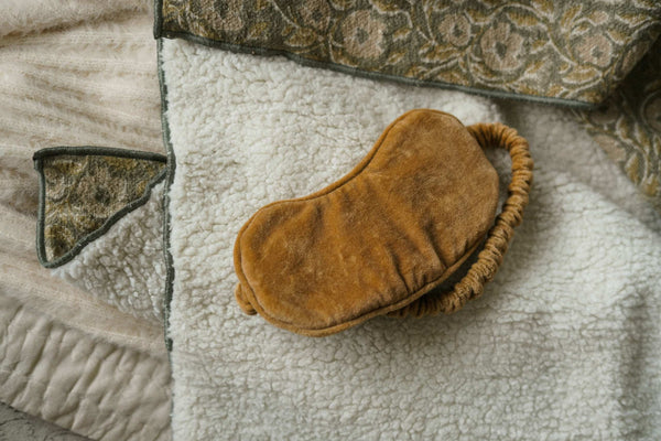 Velvet Eye Mask, Camel