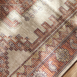 Vintage Distressed Persian Handwoven Rug Textural Home Decor