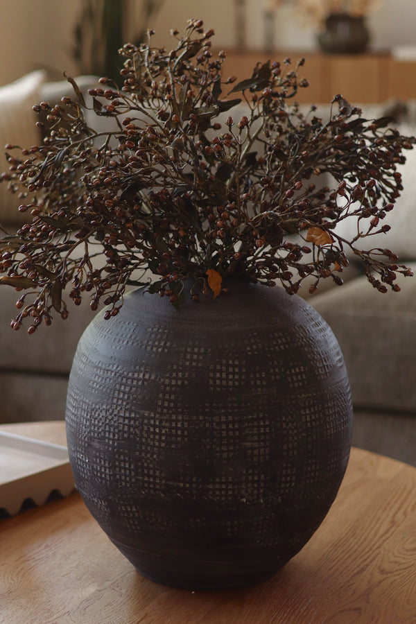 Atlas Terracotta Vase