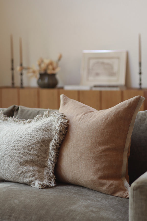 16x24 Linen Fringe Pillow