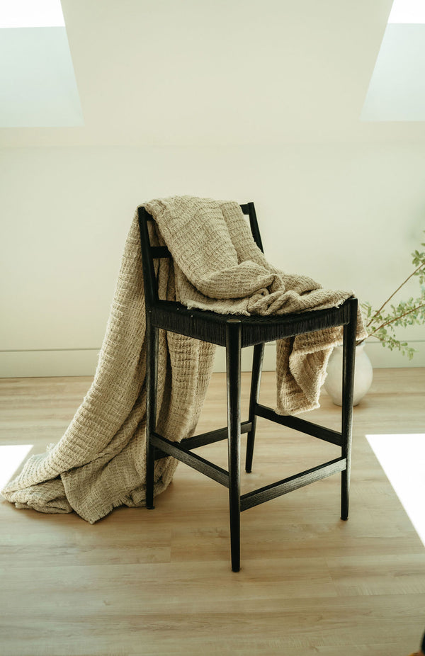 Textural Waffle Bed Blanket