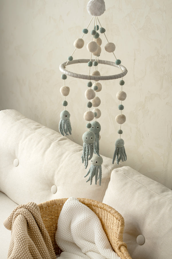 Octopus Felt Mobile